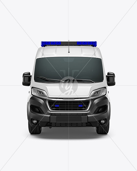 Van Ambulance Mockup - Front View