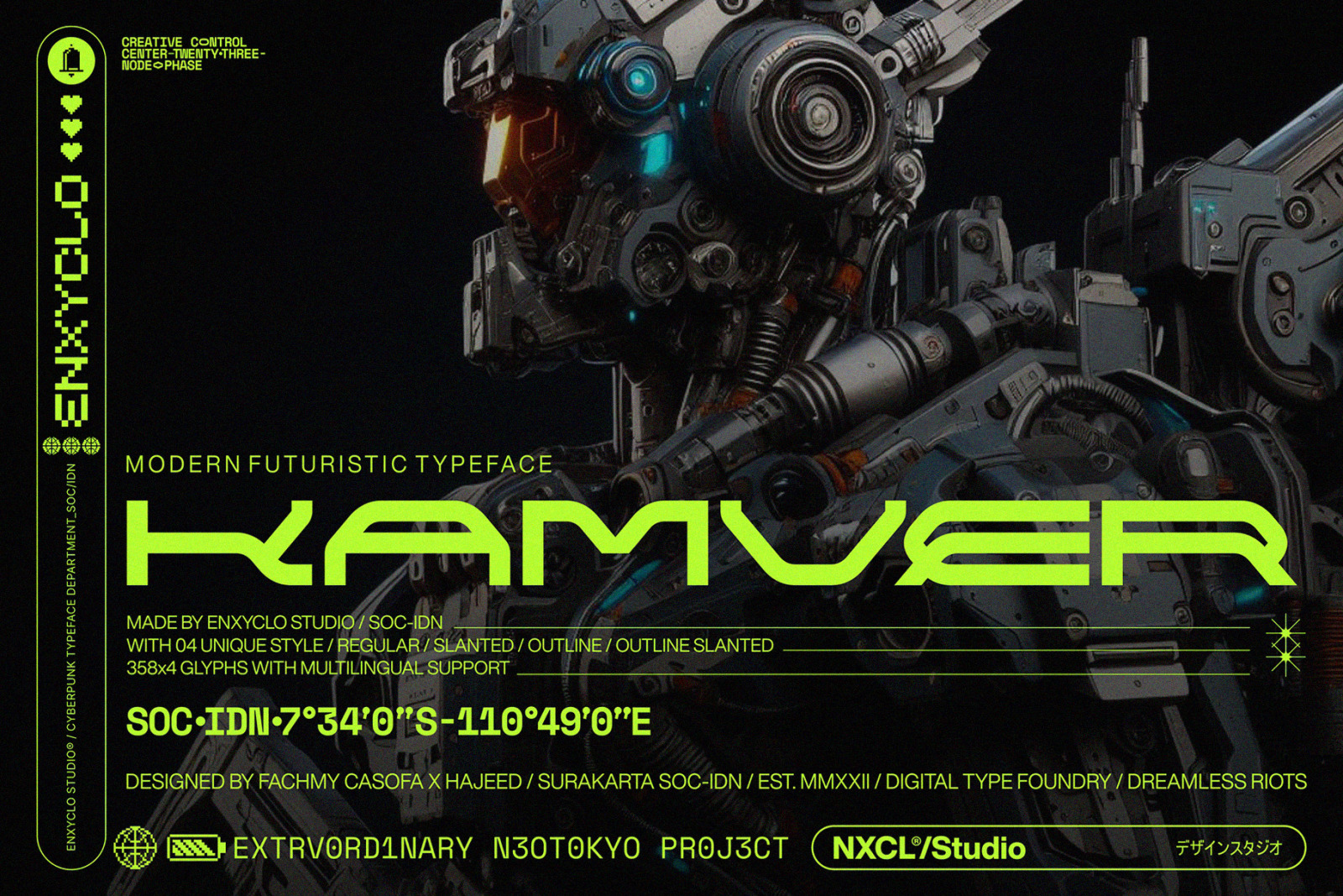NCL Kamver - Futuristic Modern Font NCL Kamver - Futuristic Modern Font
