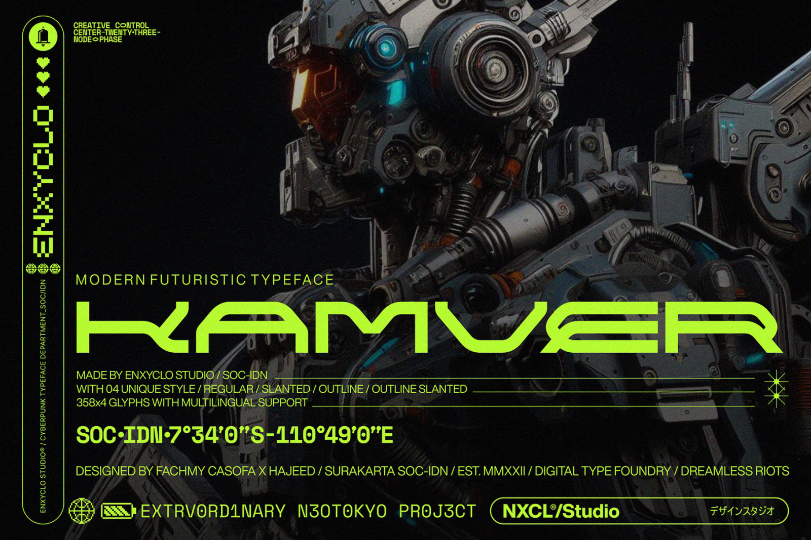 NCL Kamver - Futuristic Modern Font