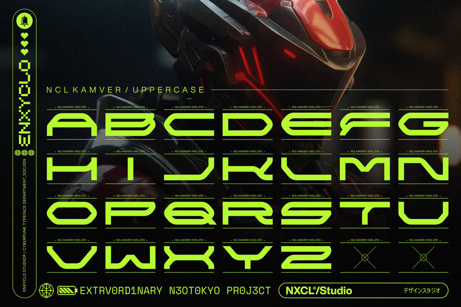 NCL Kamver - Futuristic Modern Font