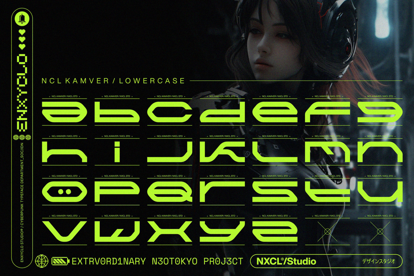 NCL Kamver - Futuristic Modern Font