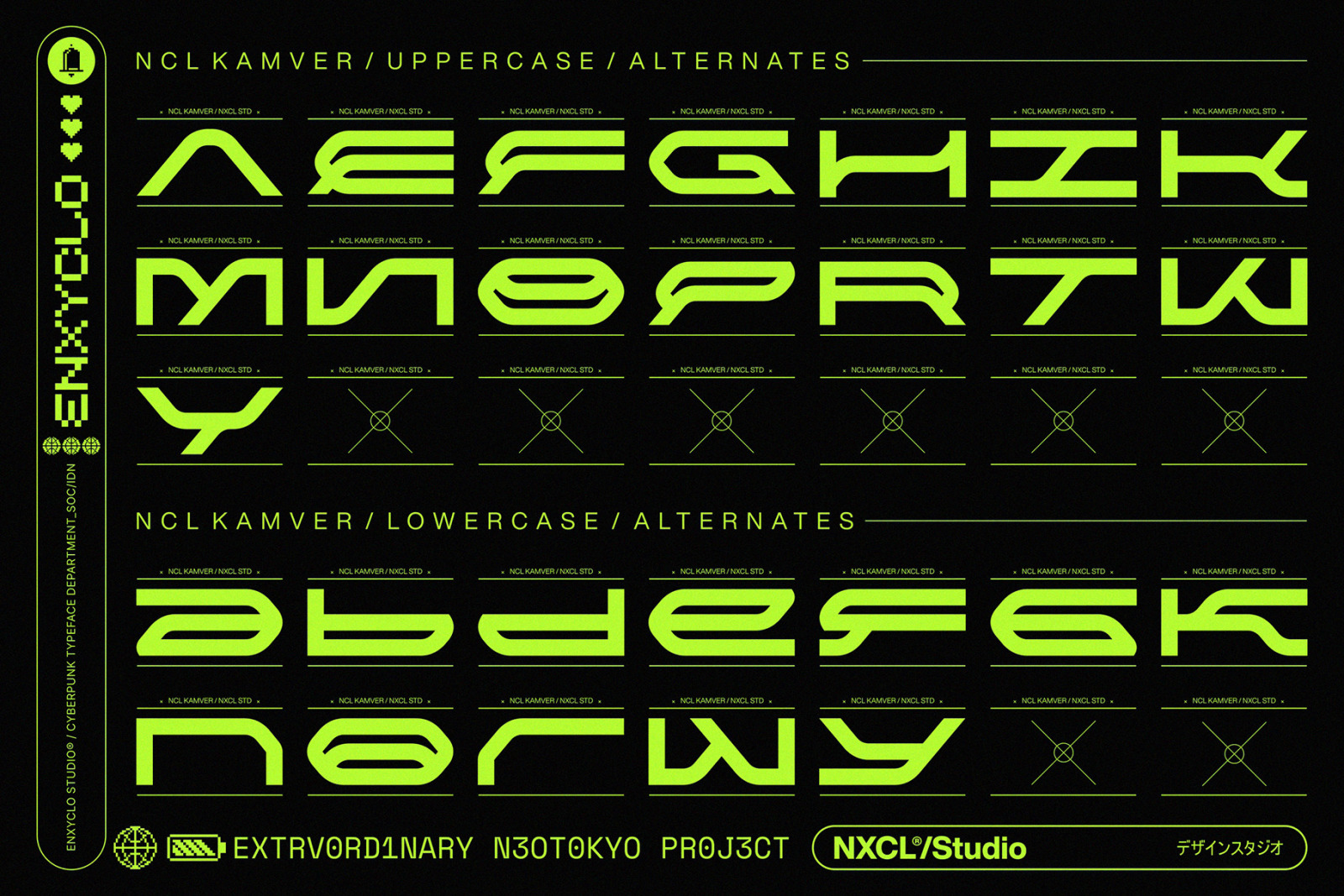 NCL Kamver - Futuristic Modern Font