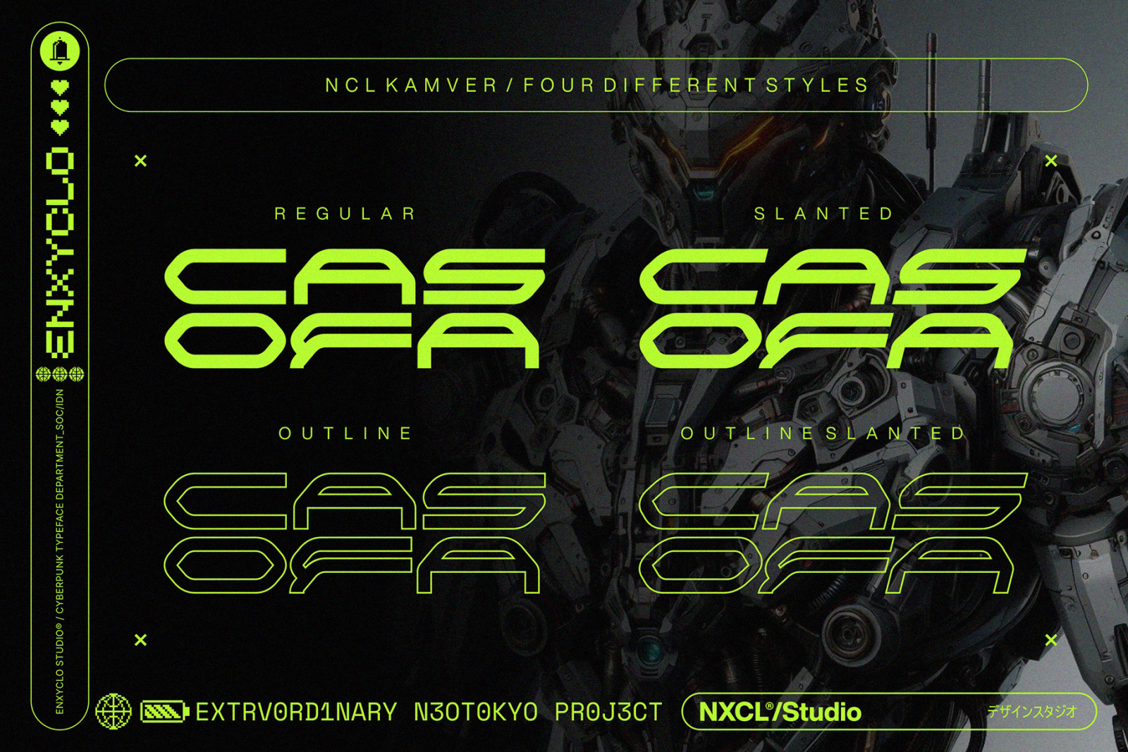 NCL Kamver - Futuristic Modern Font NCL Kamver - Futuristic Modern Font