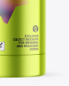 Metallic Cosmetic Bottle Mockup