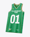 Wishbone Collar Basketball Jersey Mockup