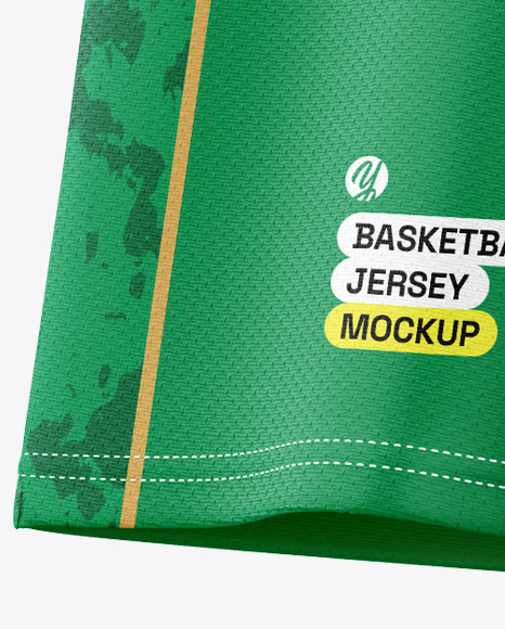 Wishbone Collar Basketball Jersey Mockup