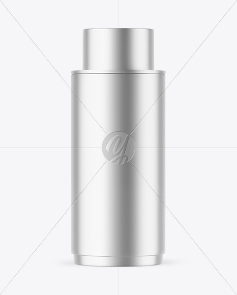 Matte Metallic Cosmetic Bottle Mockup