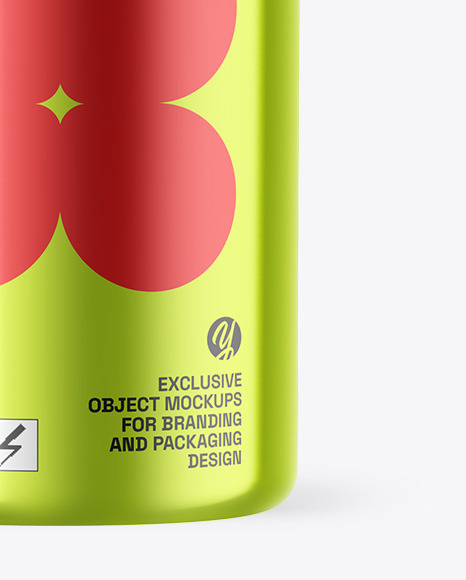 Metallic Cosmetic Bottle Mockup