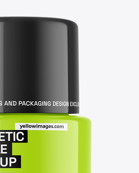 Glossy Cosmetic Bottle Mockup