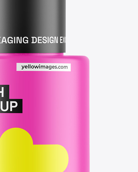 Matte Nail Polish Bottle Mockup