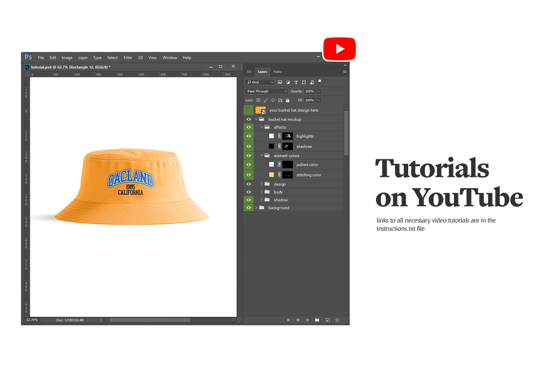 Bucket Hat Mockups