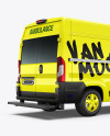 Van Ambulance Mockup - Back Half Side View