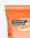 Glossy Snack Package Mockup