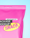 Glossy Snack Package Mockup