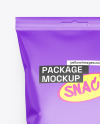 Matte Snack Package Mockup