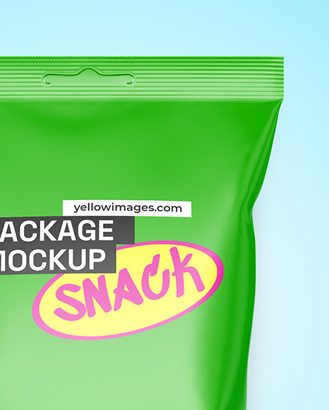 Matte Snack Package Mockup