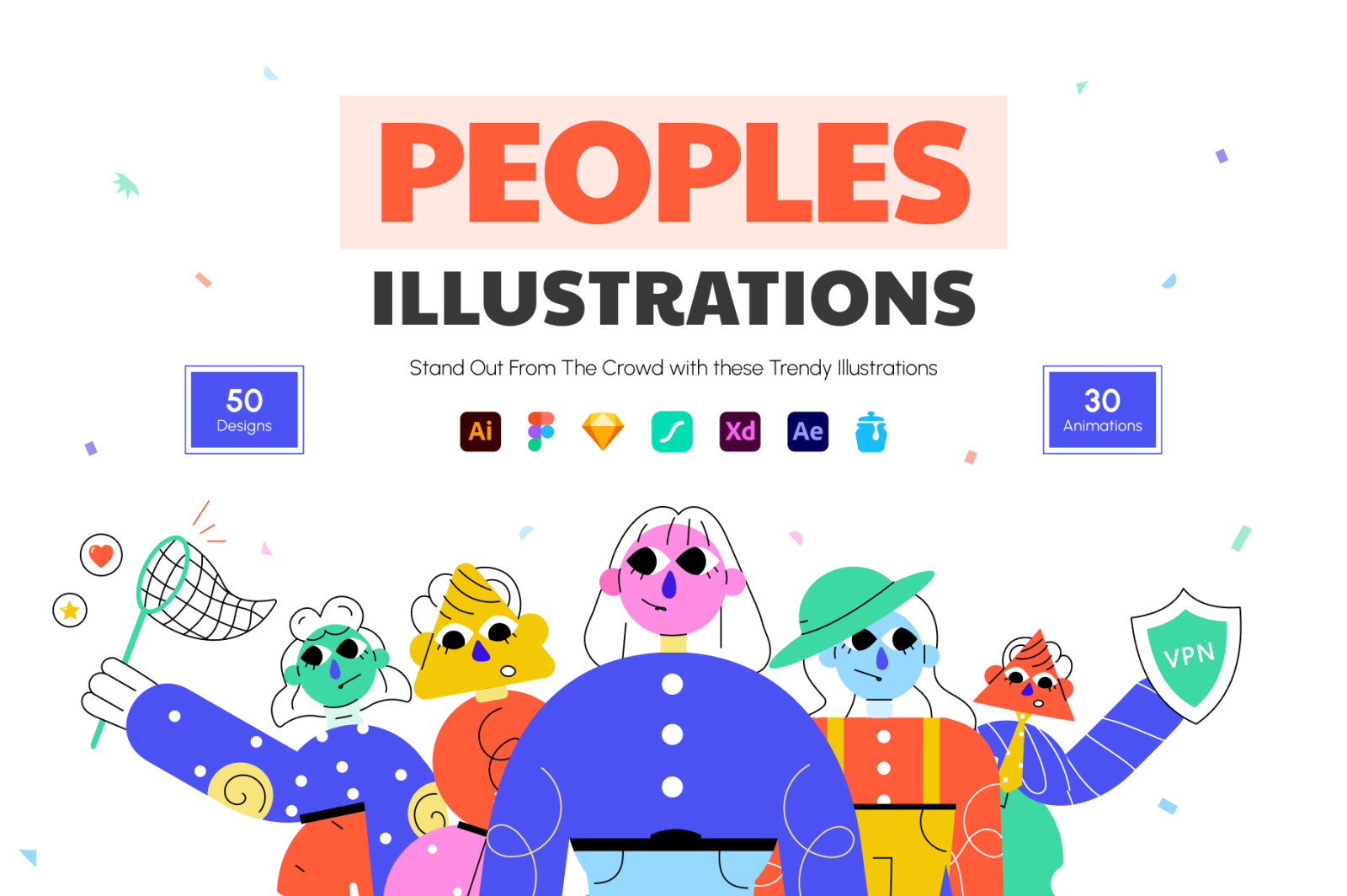 Abstract People Illustrations Abstract People Illustrations