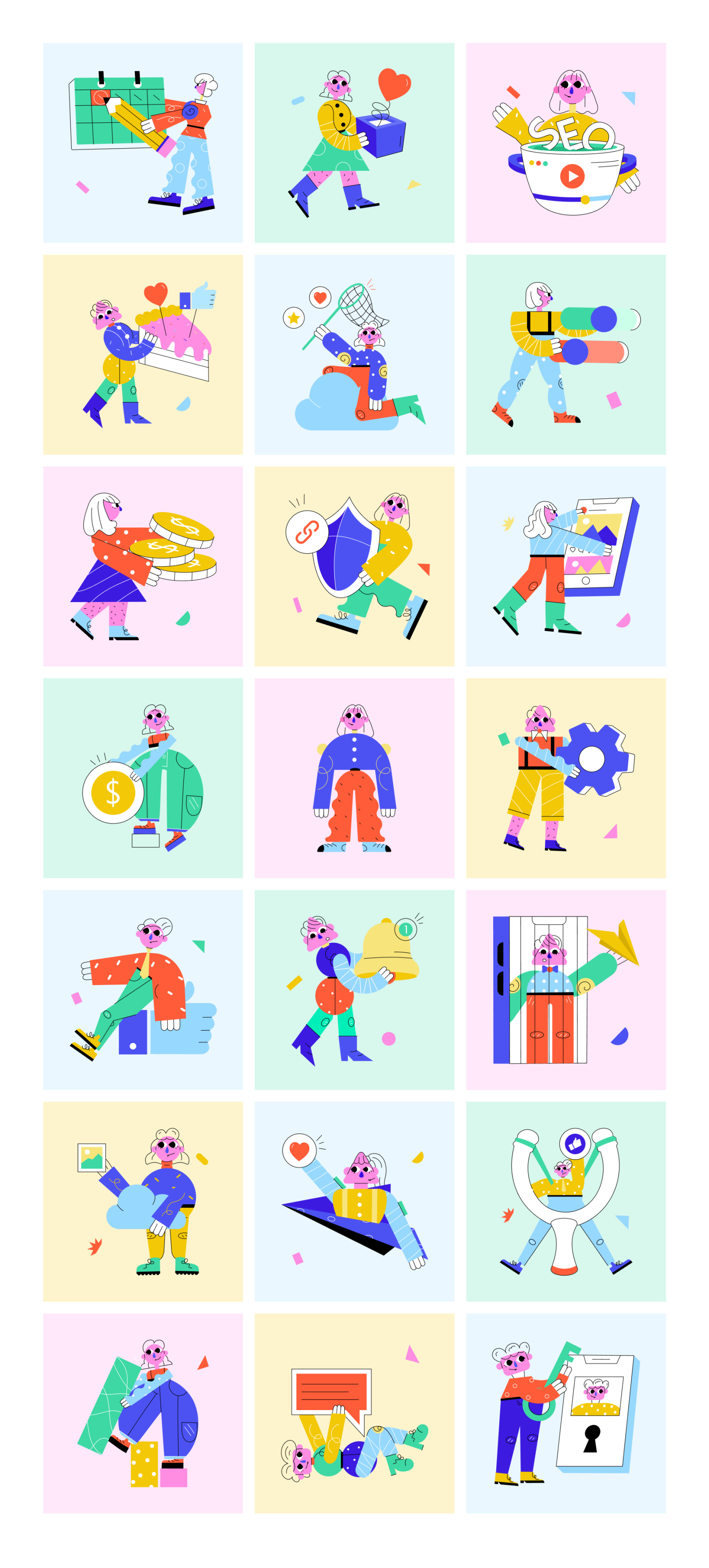 Abstract People Illustrations Abstract People Illustrations