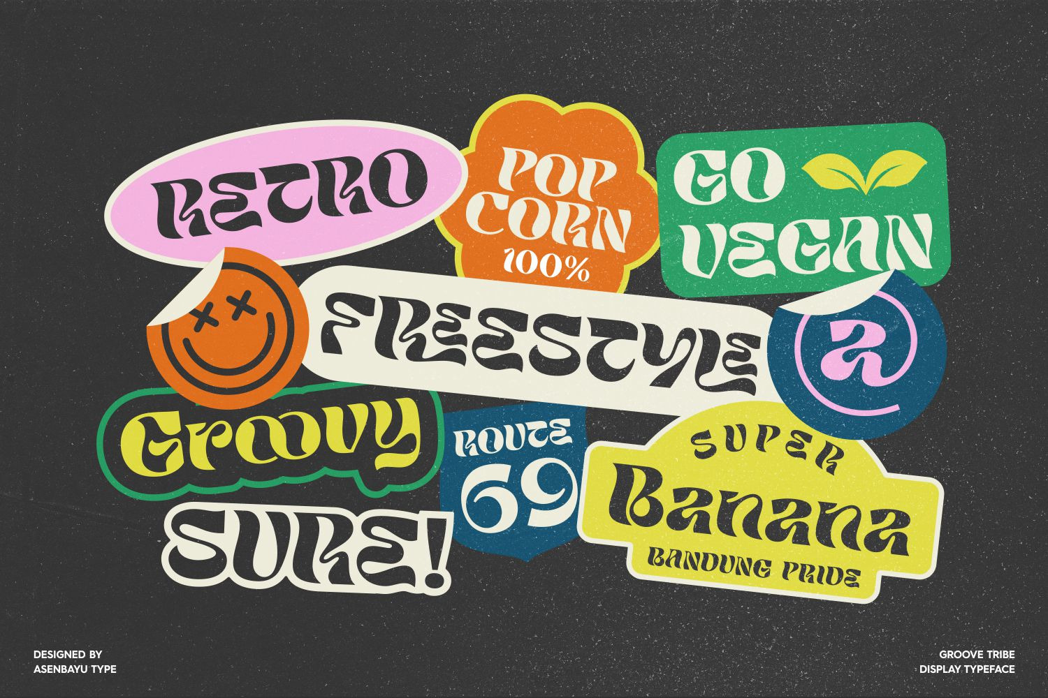 Groove Tribe - Groovy Display Font Groove Tribe - Groovy Display Font