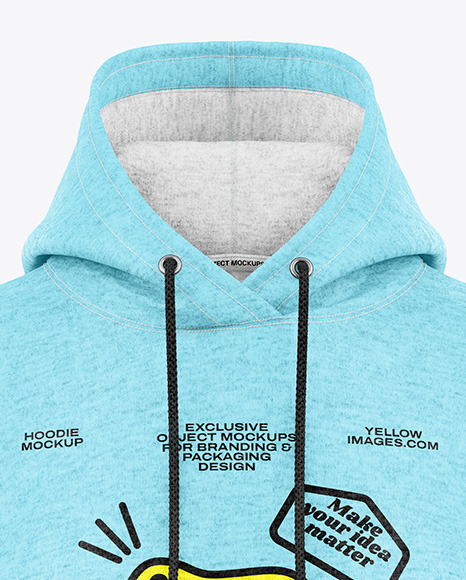 Women’s Heather Hoodie Mockup - Front View