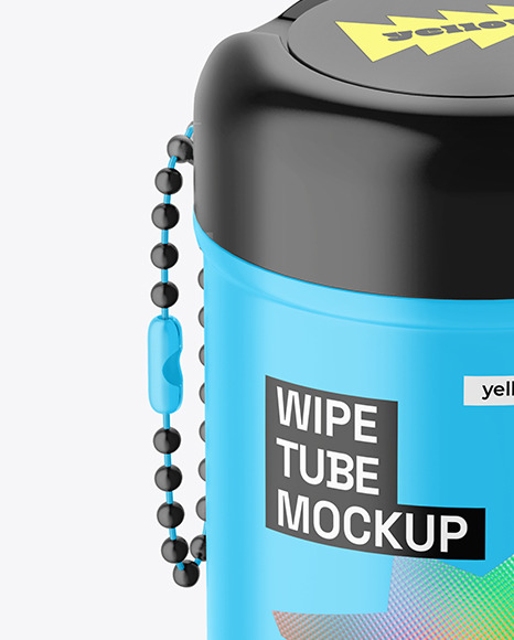 Matte Wipes Tube Mockup