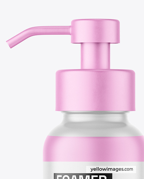Frosted Foamer Bottle Mockup