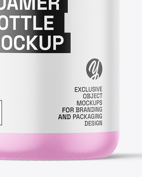 Frosted Foamer Bottle Mockup