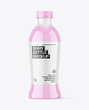 Clear Dairy Bottle Mockup