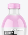 Clear Dairy Bottle Mockup