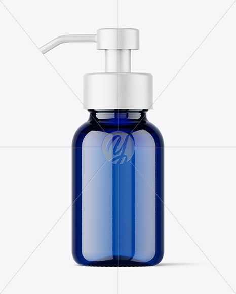 Blue Foamer Bottle Mockup