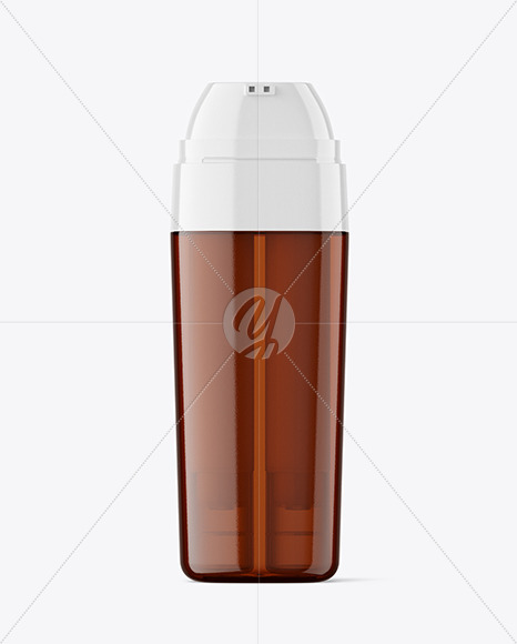 Amber Double Chamber Bottle Mockup