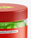 Plastic Jar with Gummies Mockup