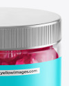 Plastic Jar with Gummies Mockup