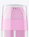 Clear Double Chamber Bottle Mockup