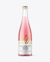Clear Glass Pink Wine Mockup