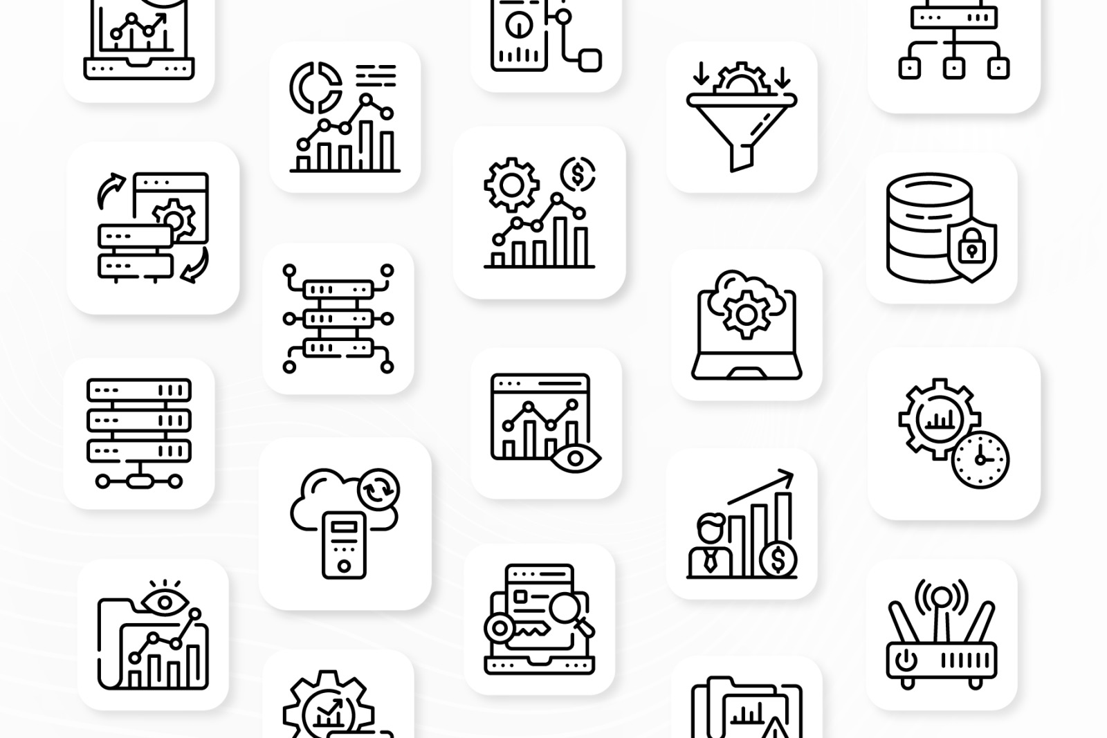 Big Data Icons Pack