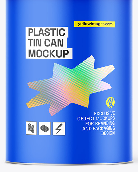 Matte Tin Can Mockup