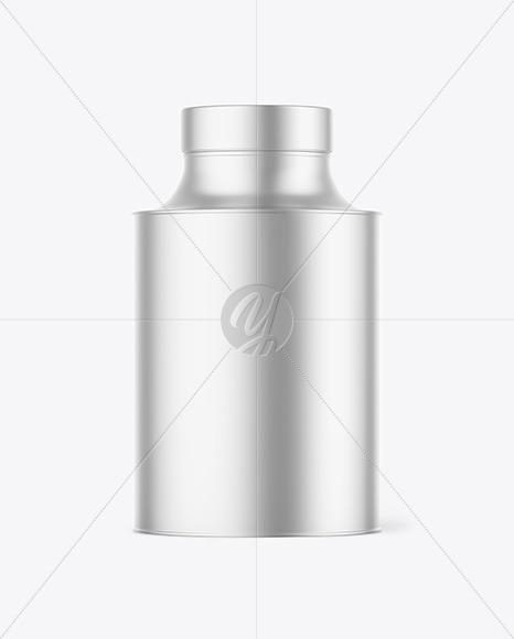 Metallic Tin Can Mockup