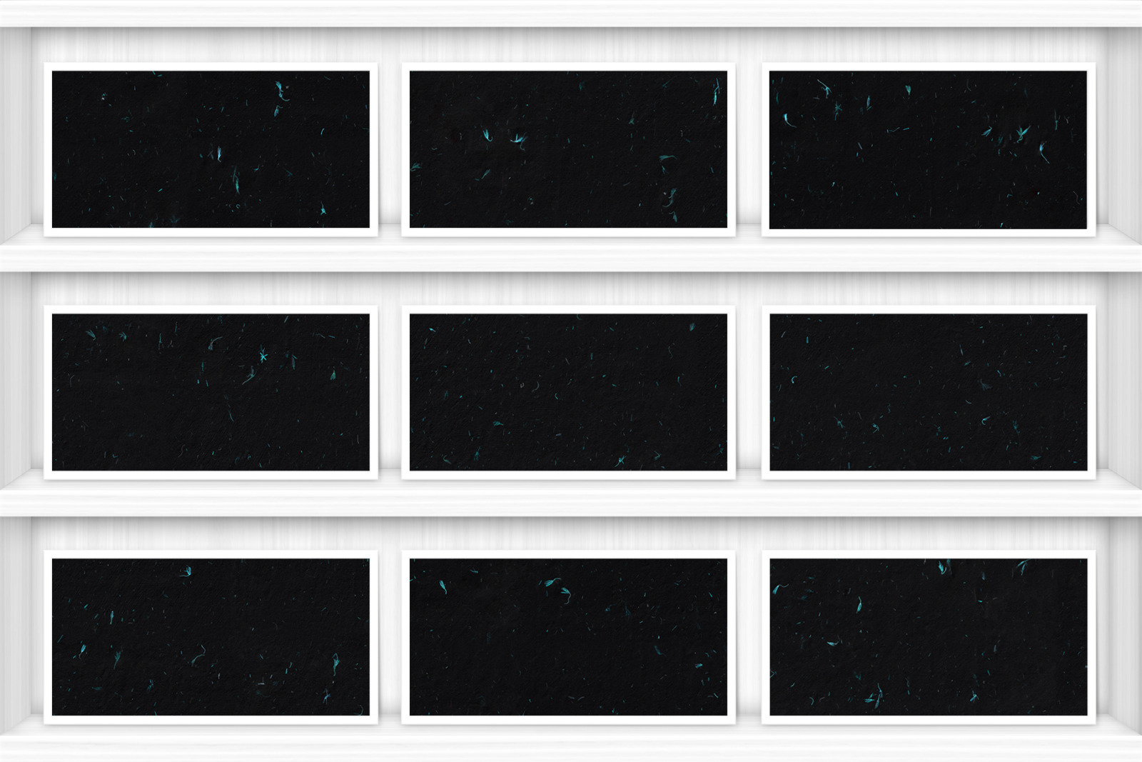 10 Turquoise Flowers Black Paper Texture Backgrounds