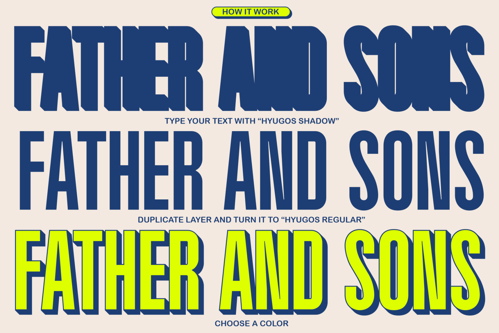 Hyugos Condensed Font Hyugos Condensed Font