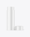 Opened Glossy Paper Tube Mockup