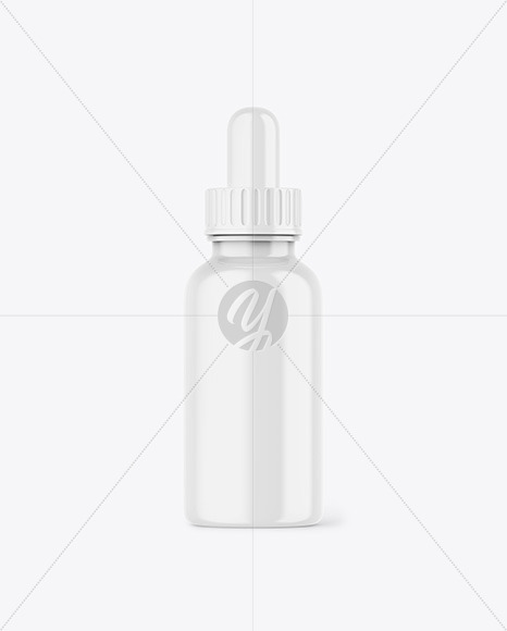 Glossy Drops Bottle Mockup