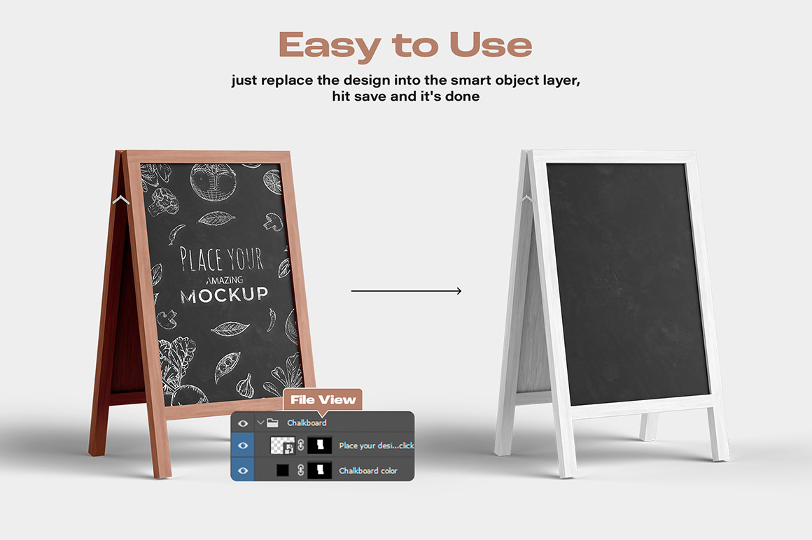 Chalkboard Mockup Set Chalkboard Mockup Set