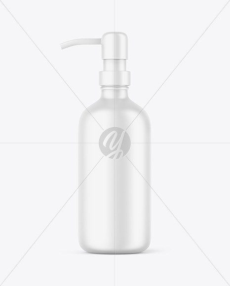 Matte Pump Bottle Mockup