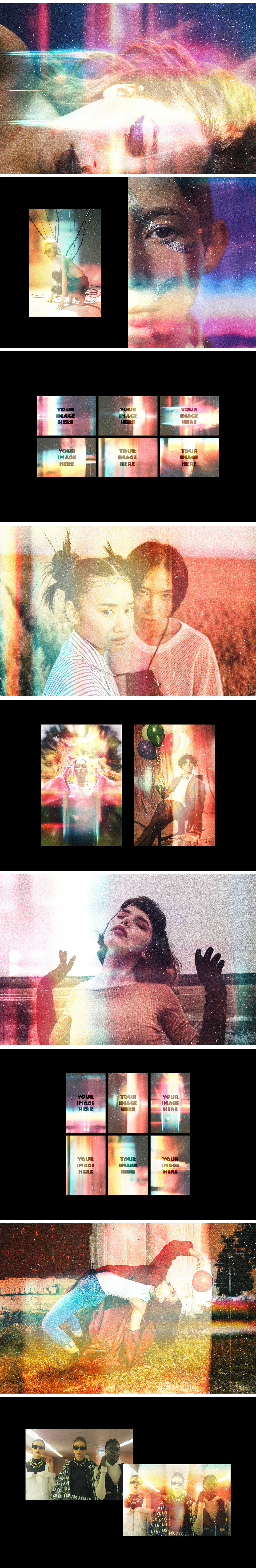 Hipster Film Burn Light Leak Overlays Hipster Film Burn Light Leak Overlays