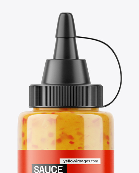 Chilli Sauce Bottle Mockup