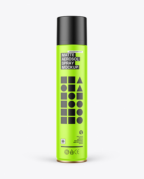 Matte Aerosol Spray Mockup