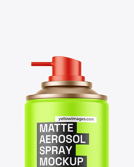 Matte Aerosol Spray Mockup