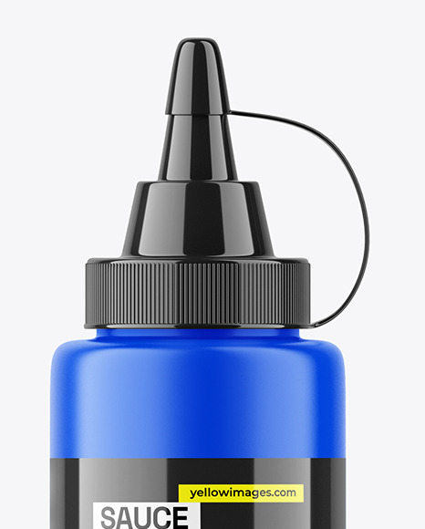 Matte PET Sauce Bottle Mockup