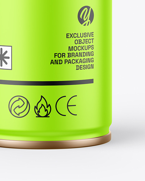 Matte Aerosol Spray Mockup